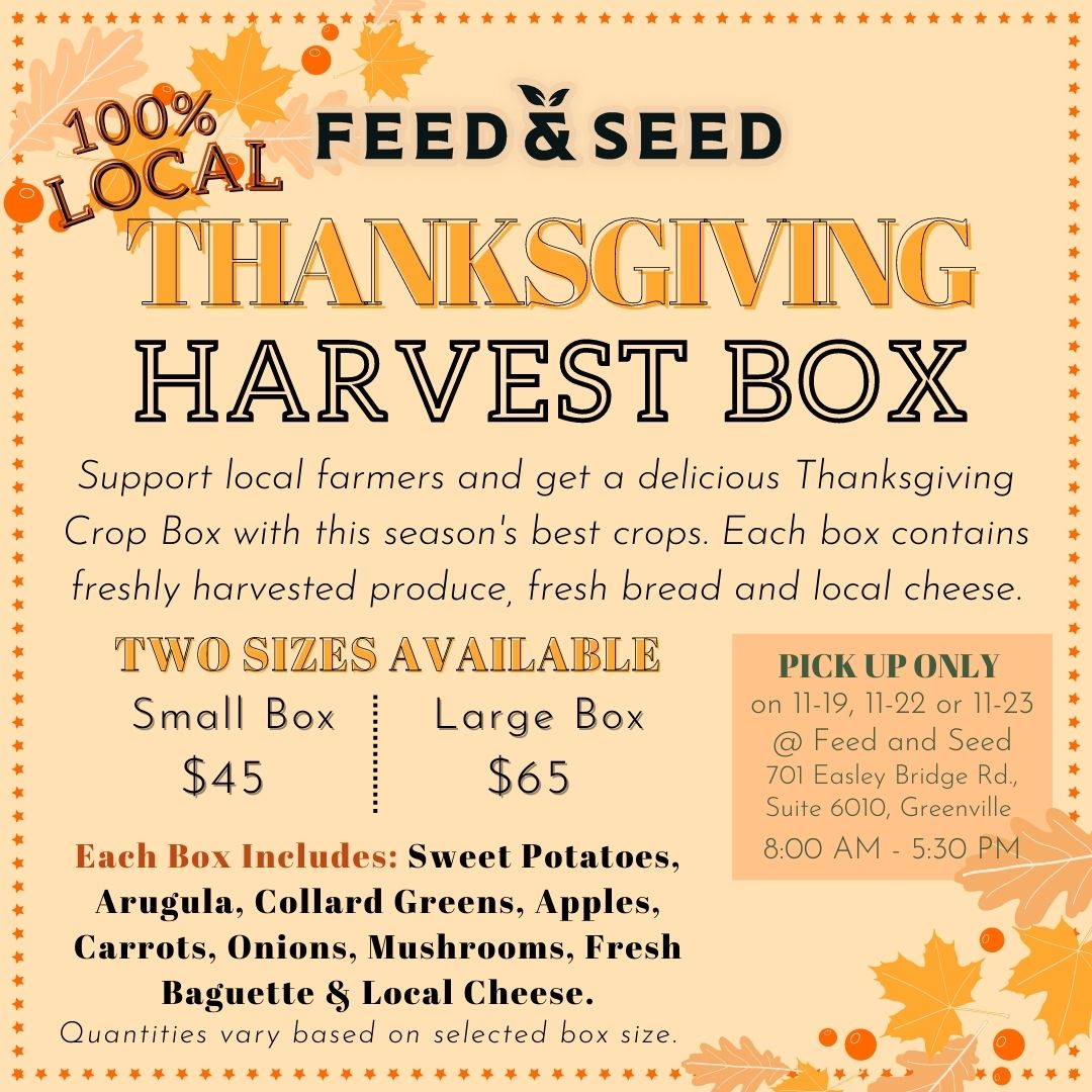Crop Box Feed & Seed Co. Greenville, South Carolina