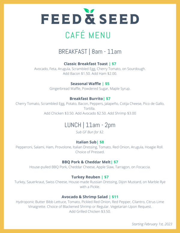 Green Market & Café Feed & Seed Co.